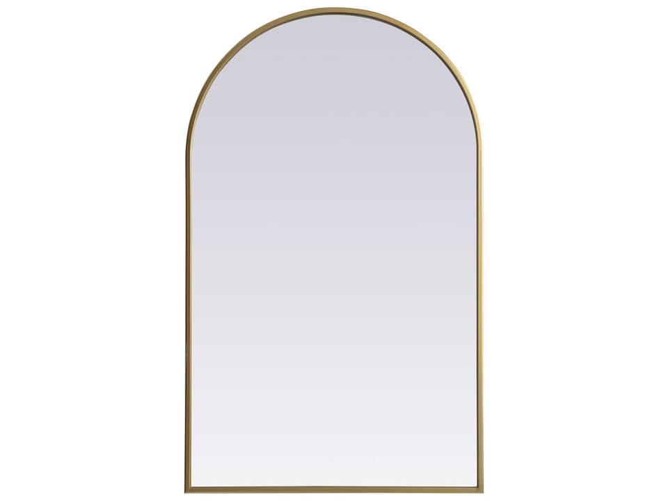 Ayra Arch Wall Mirror in Brass