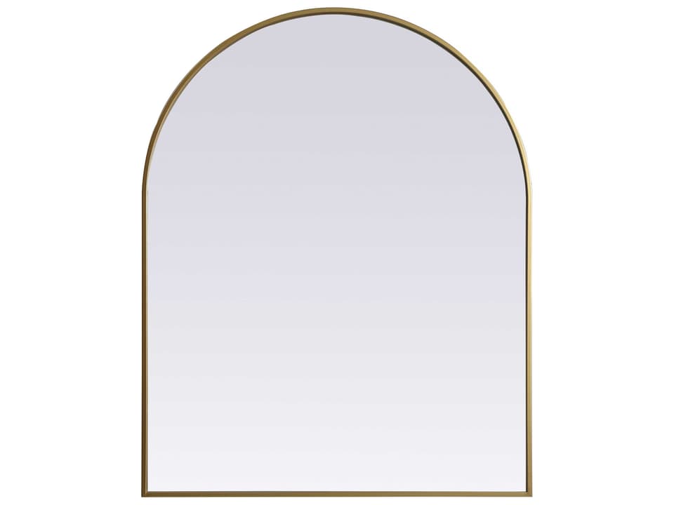 Ayra Arch Wall Mirror in Brass Finish