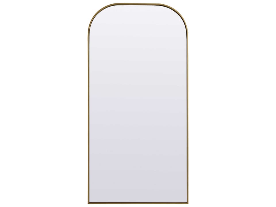 Blaire Brass Arch Full-Length Floor Mirror