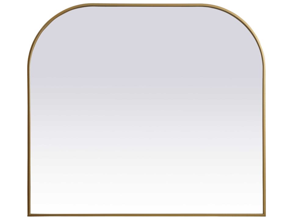 Blaire Arch Mirror in Brass