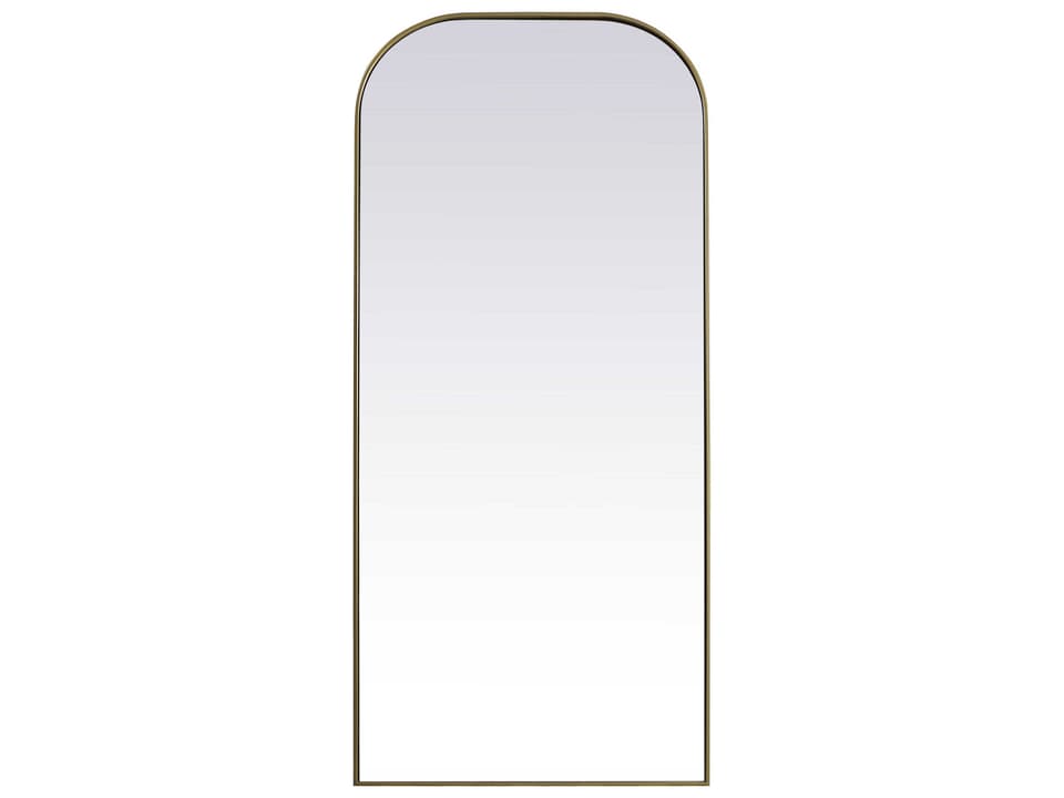 Blaire Brass Arch Floor Mirror