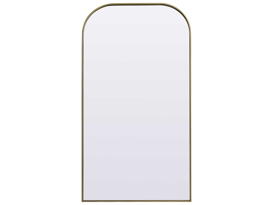 Blaire Brass Arch Floor Mirror