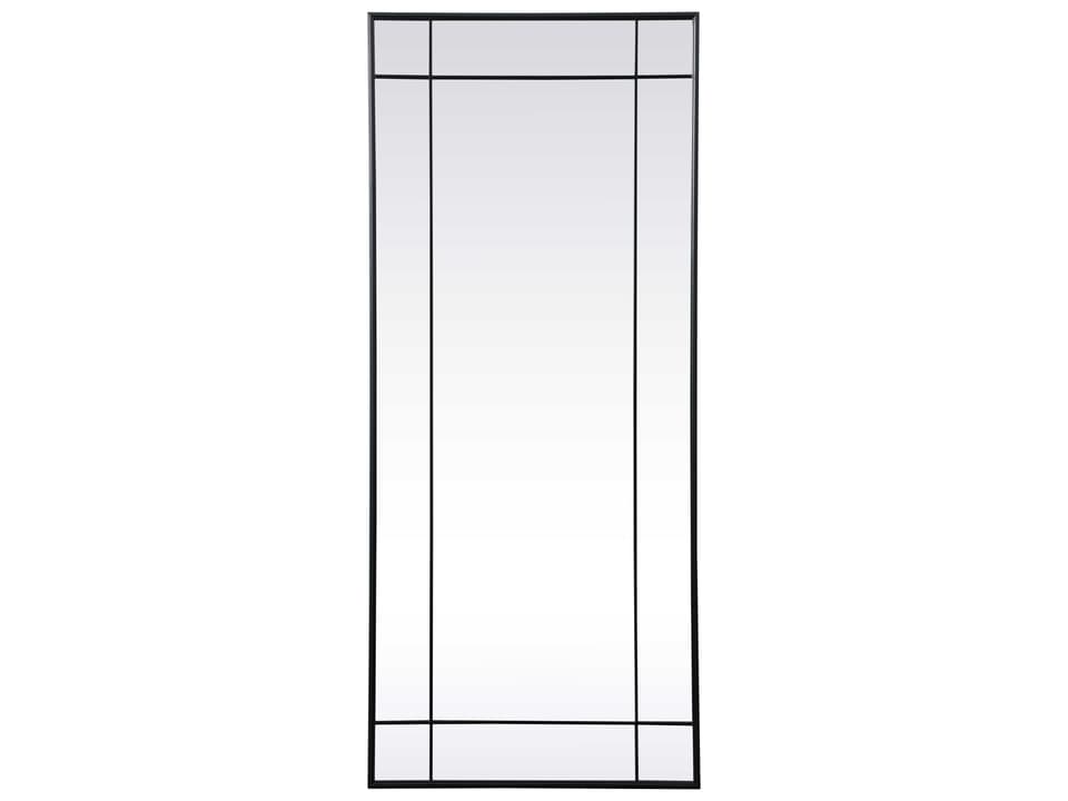 Viola Black Rectangular Floor Mirror 30x70 Inches