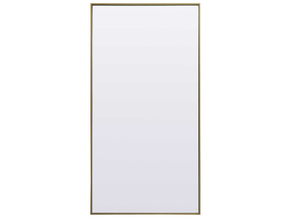 Eternity Rectangular Floor Mirror in Brass