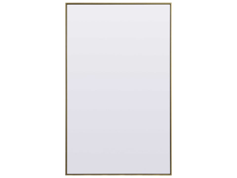 Eternity Rectangular Floor Mirror in Brass