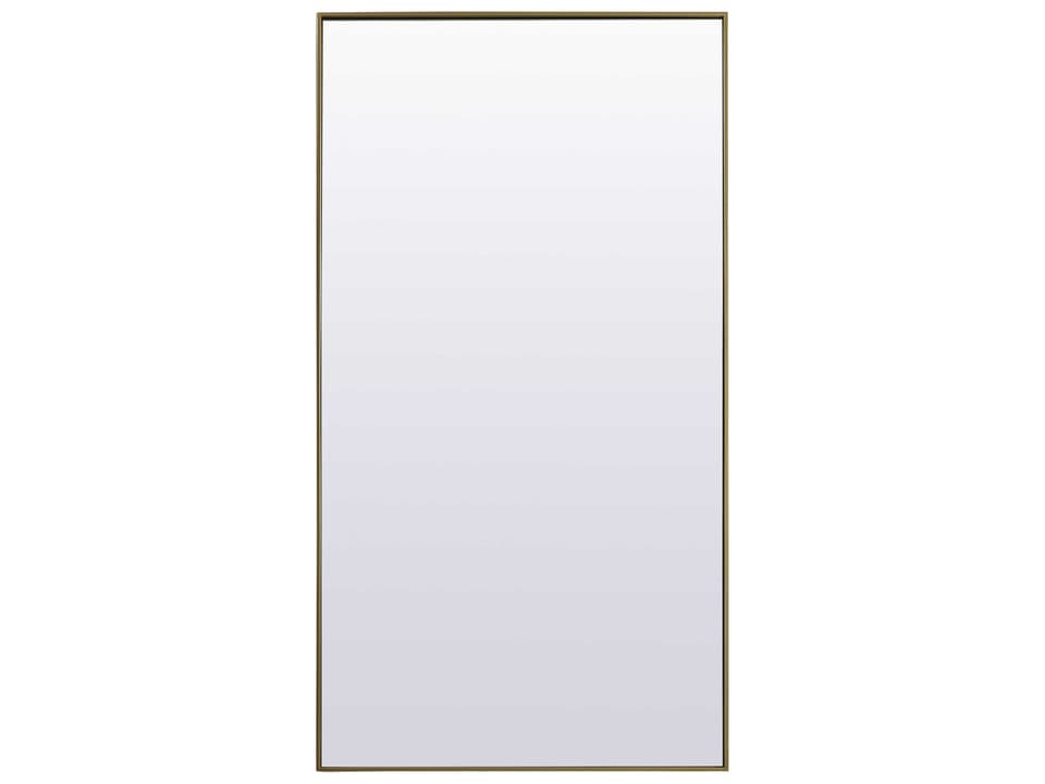 Eternity Rectangular Floor Mirror in Brass