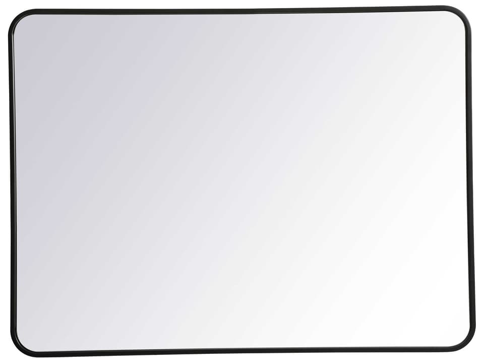 Evermore Rectangle Wall Mirror in Black