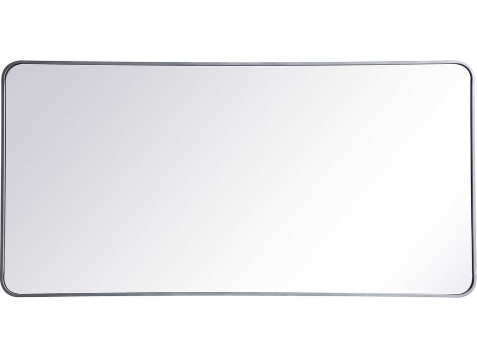 Evermore Silver Rectangular Wall Mirror 30x60 Inches