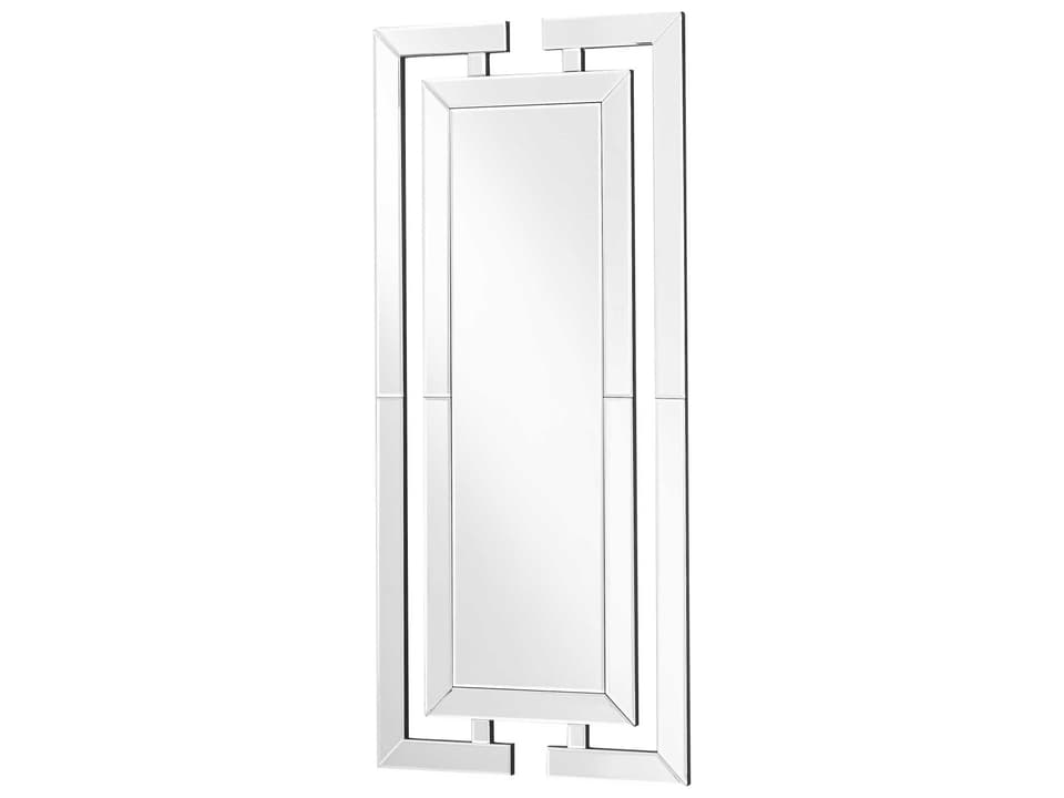 Modern Rectangular Framed Mirror with Beveled Edges