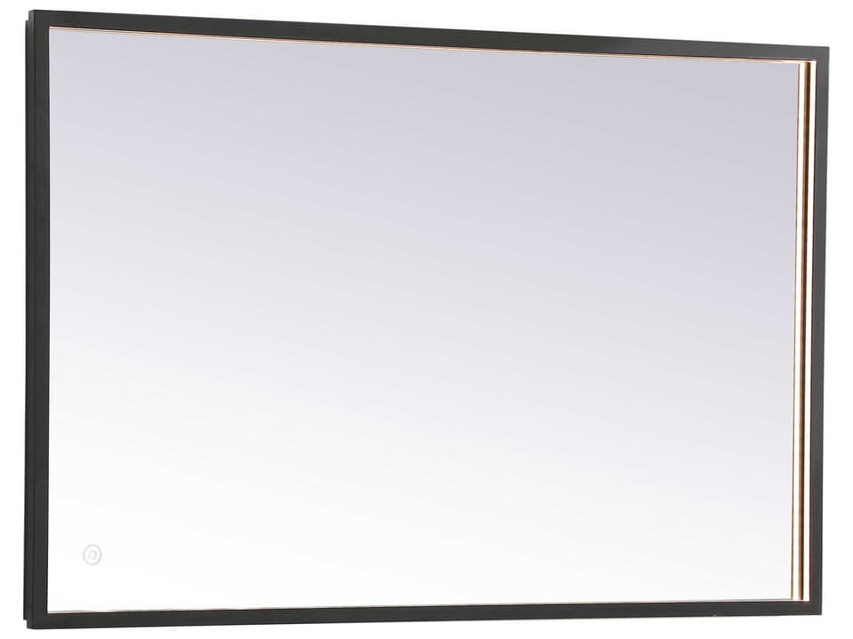 Pier Rectangle LED Mirror in Black