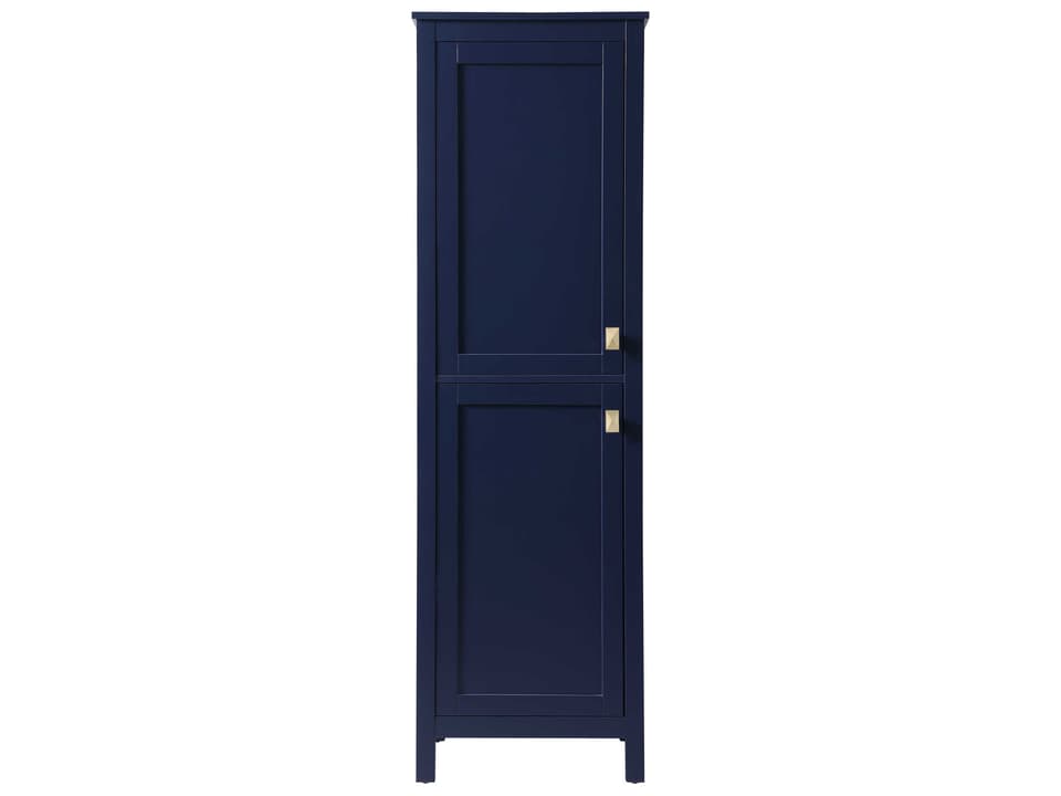 Adian 22-Inch Storage Cabinet in Blue MDF