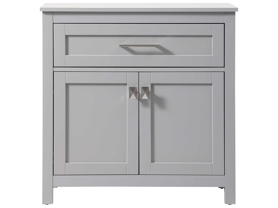Adian Freestanding Bathroom Storage Cabinet in Grey