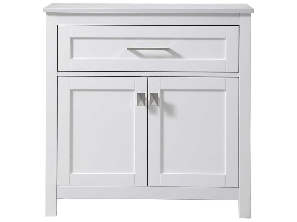 Adian Bathroom Storage Freestanding Cabinet in White