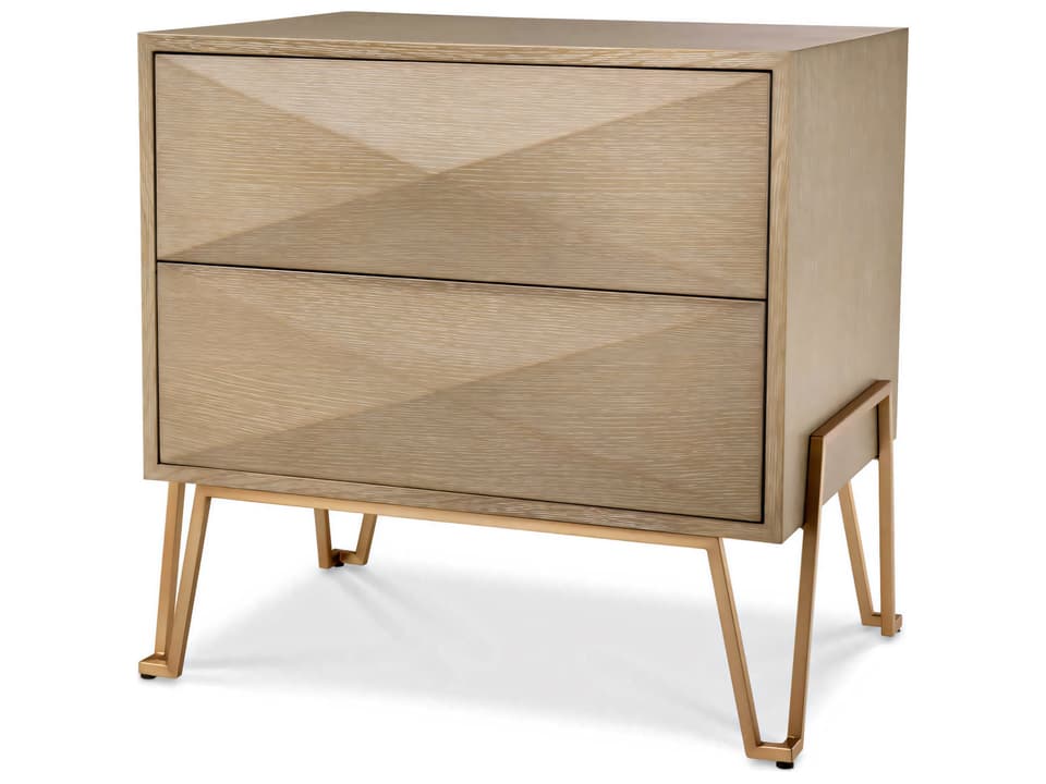 Highland Washed Oak Veneer Nightstand