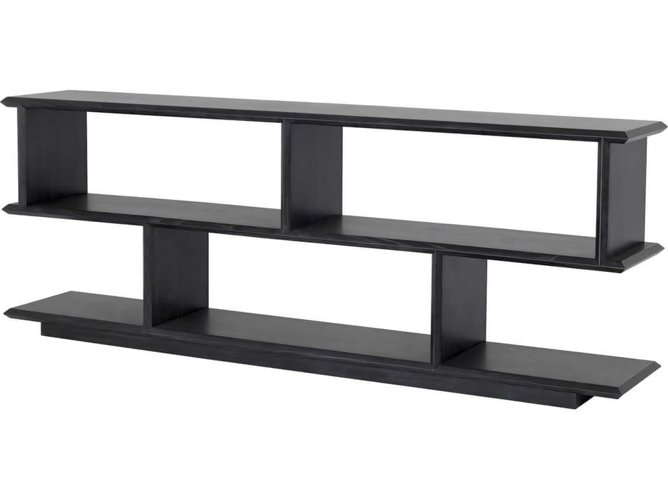 Garcia Modern Charcoal Grey Oak Veneer Cabinet Sideboard