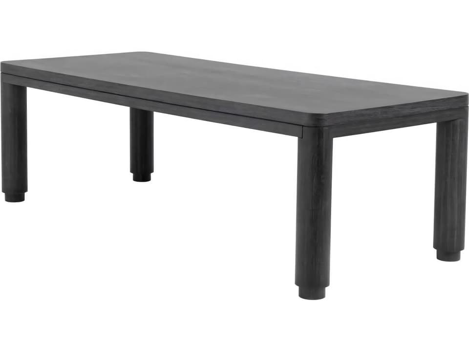 Atelier S Dining Table in Charcoal Grey Oak Veneer
