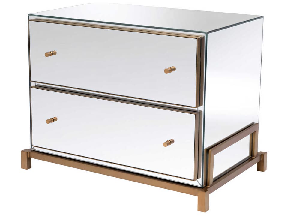 Clarington Nightstand Mirrored Glass