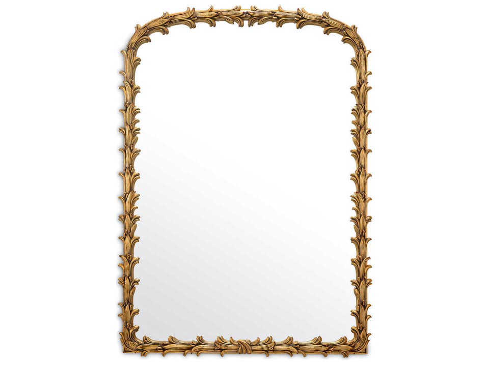 Guinevere S Mirror Antique Gold Leaf Finish