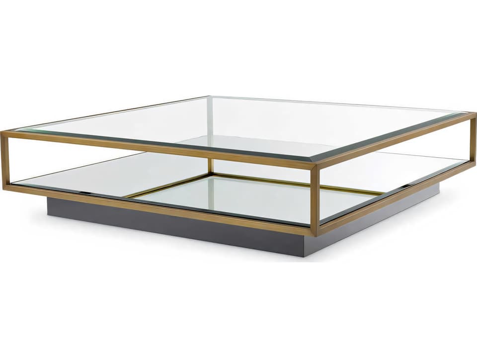 Tortona L Coffee Table Brushed Brass