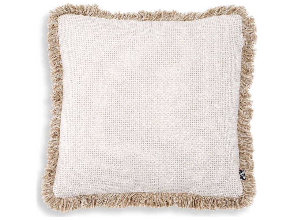 Cushion Nami S Lyssa Off-White with Fringe