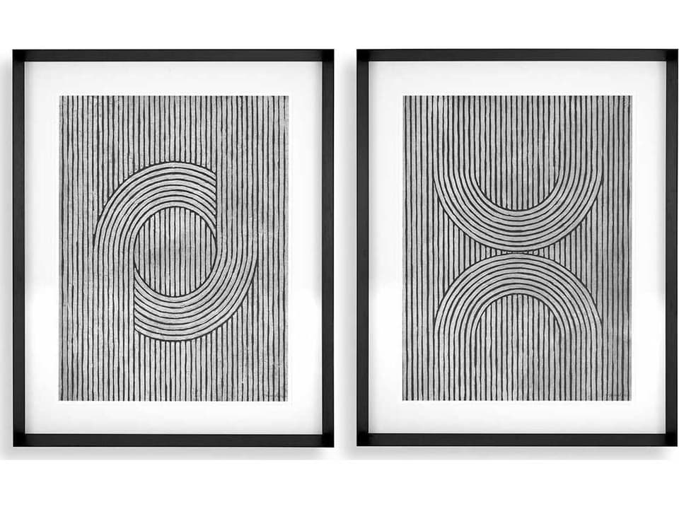 Grooves Set of 2 Print Cedar