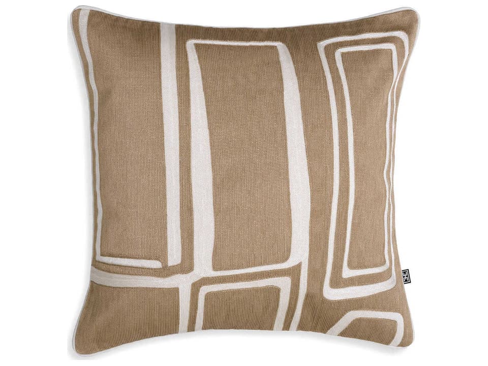 Ribeira Beige White Cushion