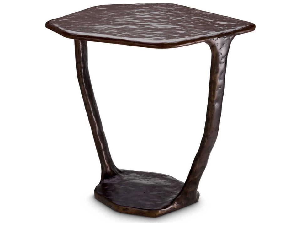 Tigra Free Form Side Table in Bronze Finish