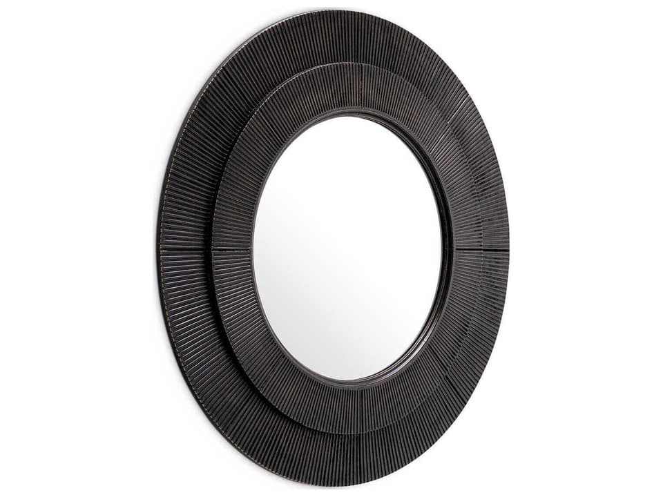 Rodion Round Mirror with Bronze Finish