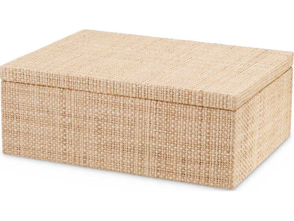 Cadiz S Natural Raffia Decorative Box