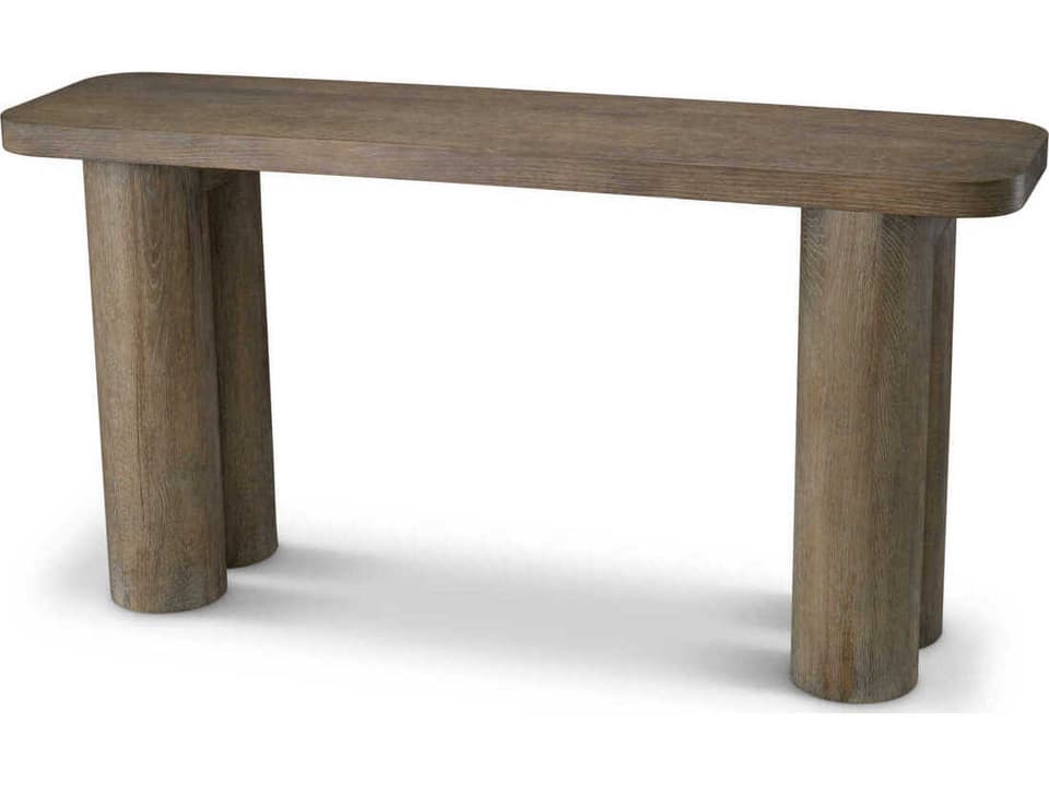 Lindbrook Rectangular Console Table in Silverstone Oak Veneer