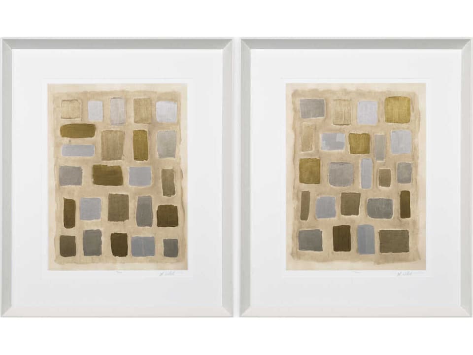 By Set of 2 Print Sand Shaped Michael Willett