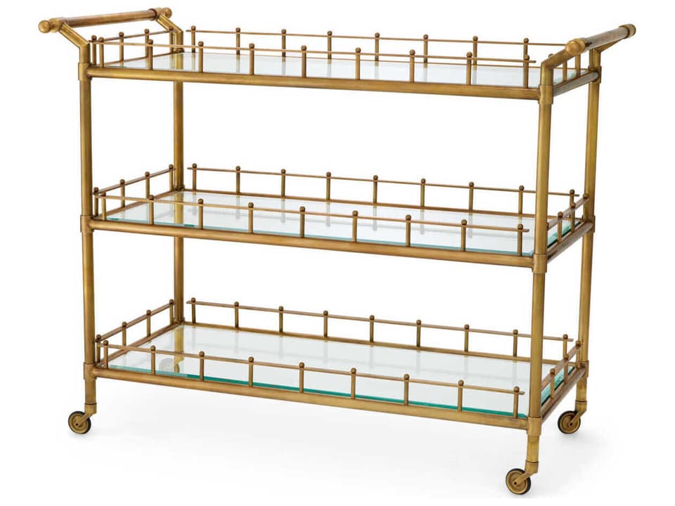 Scarlett L Vintage Brass Trolley