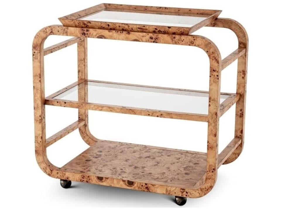 Ethnicraft Trolley Mayfair Light Brown Mappa Burl Veneer