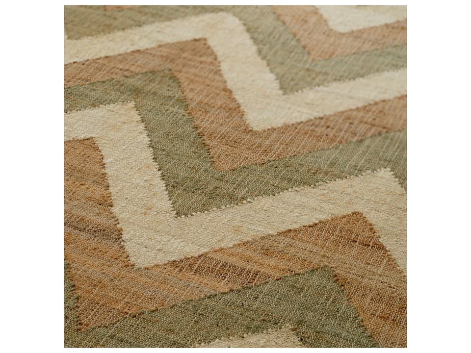 Ashburton Hand-Woven Chevron Jute Blend Area Rug