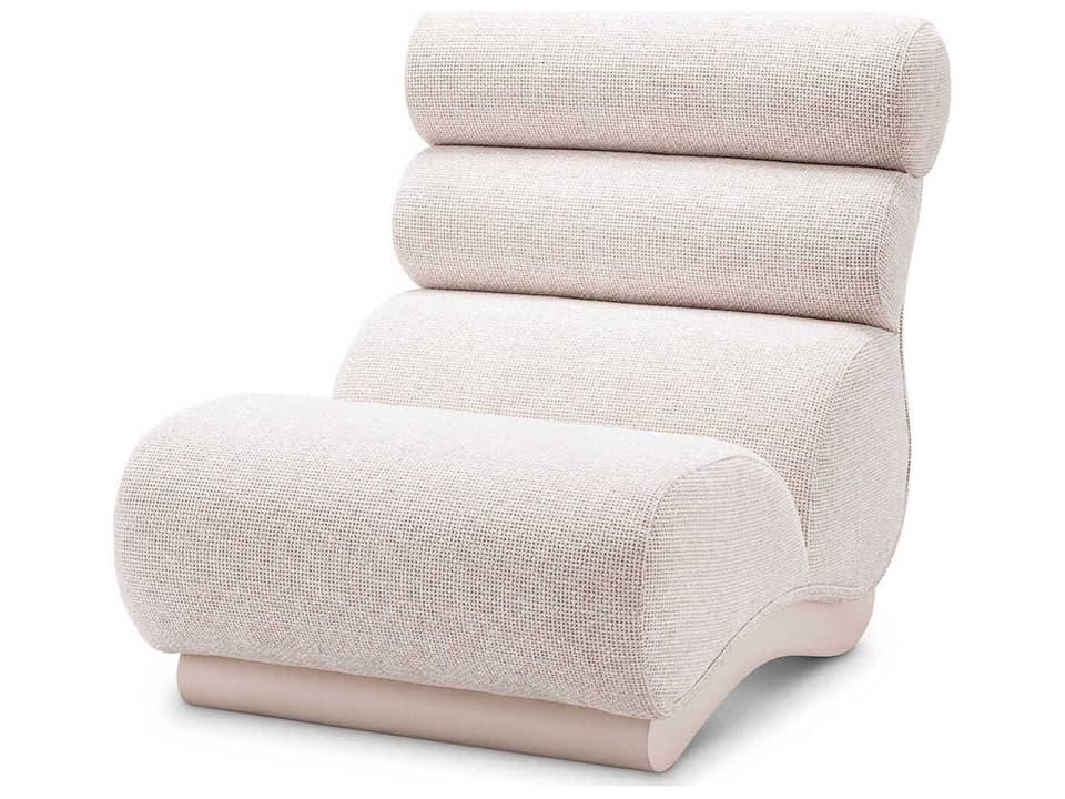 Congreso Upholstered Accent Chair Lyssa Off-White White Finish Base
