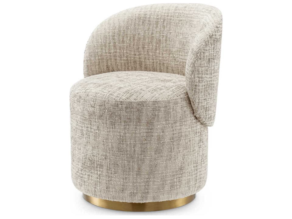 Greer Beige Upholstered Armless Dining Chair