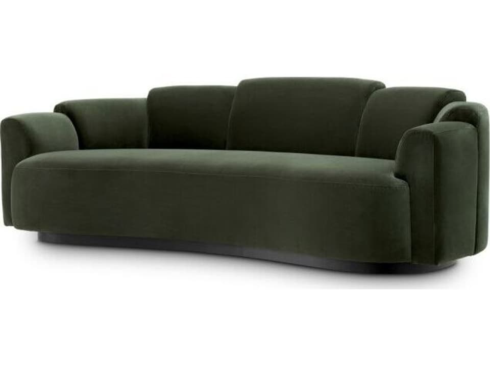 Ethnicraft Sofa Marbella Torrin Green Velvet