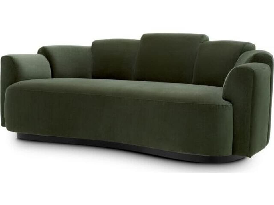 Ethnicraft Sofa Marbella S Torrin Green Velvet