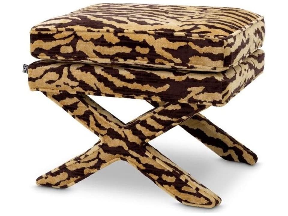 Ethnicraft Stool Cordoba Tigris Brown