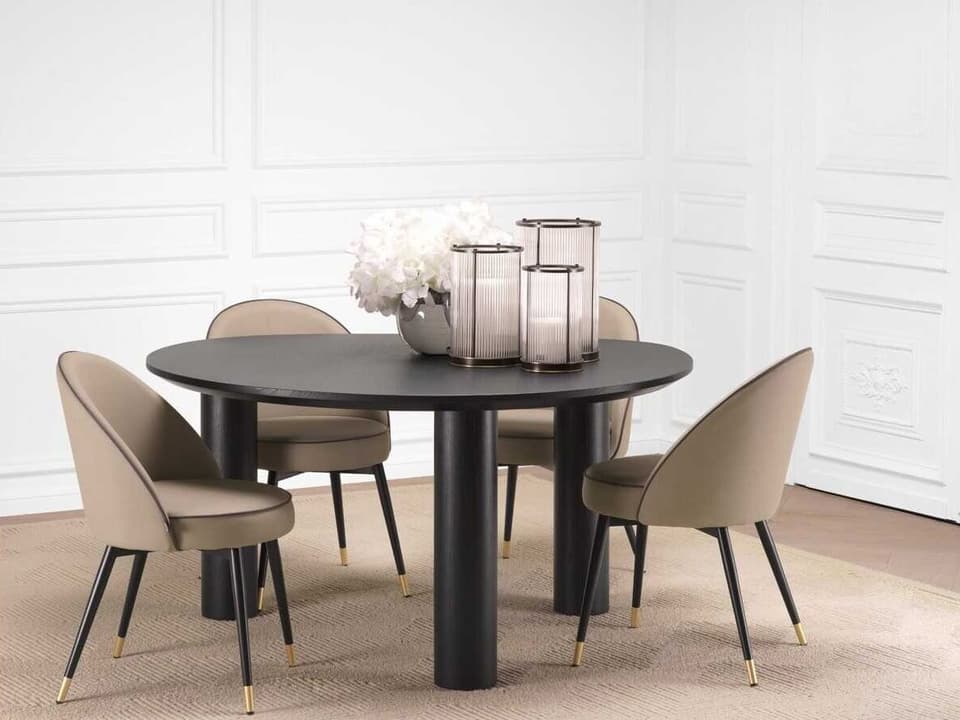 Lombardo Oak Wood Dining Room Set