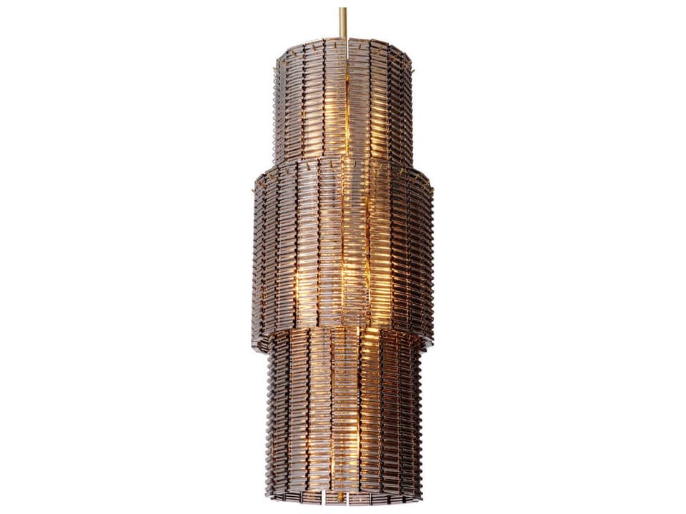 15-Light Imperial Chandelier in Antique Bronze and Smoked Glass