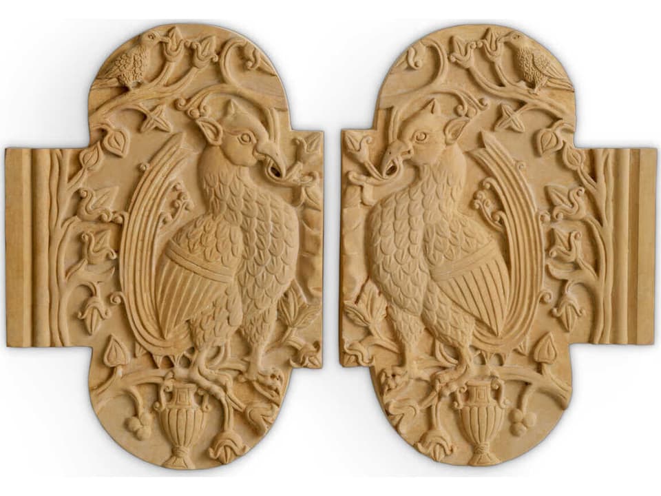 Wall Object Salerno Set of 2 Sandstone Finish