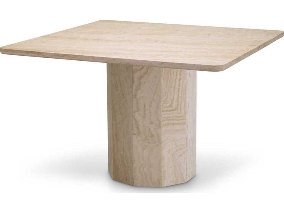 Piazza Dining Table in Natural Travertine