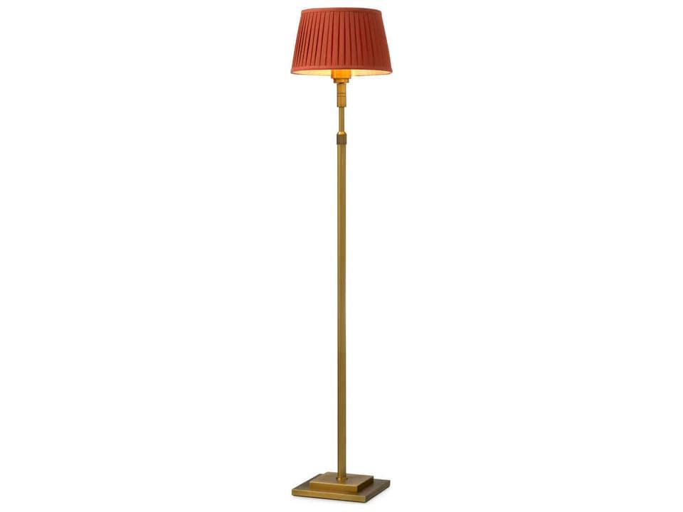 Tryon Brushed Brass Traditional Floor Lamp