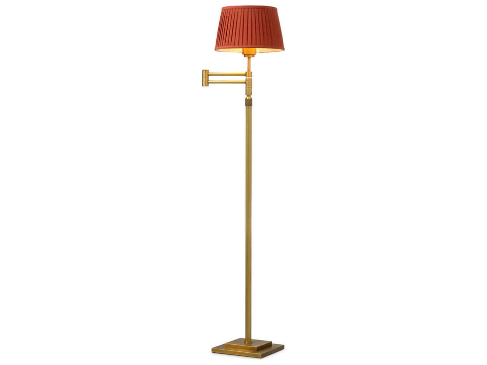 Corbin Floor Lamp The Met Collection Adjustable Brass