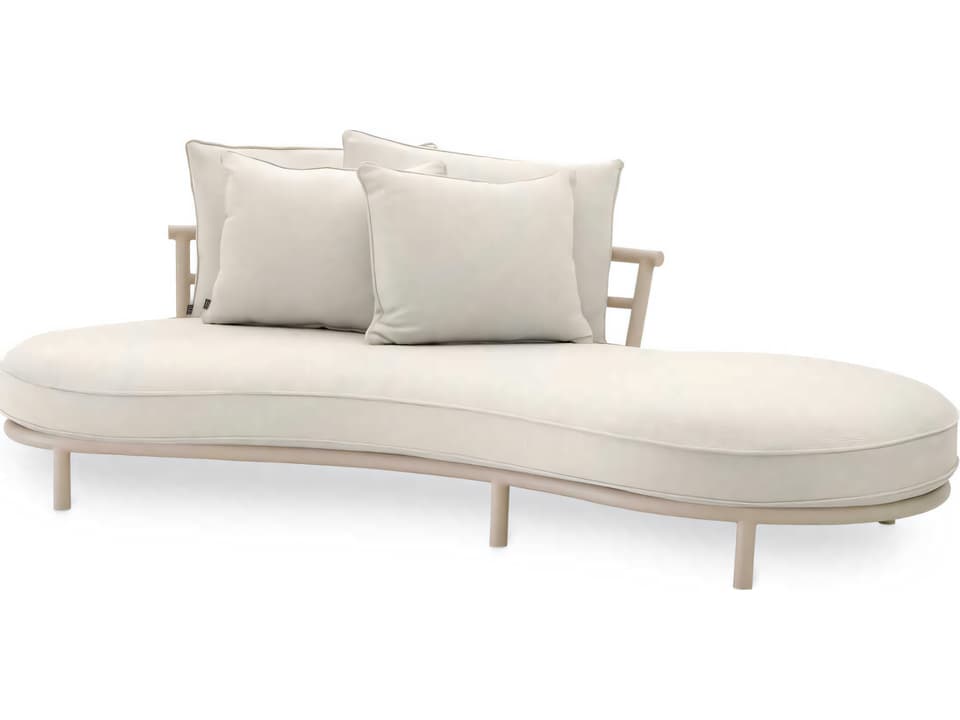 Laguno Left-Facing Outdoor Sectional Sofa in Sand Finish