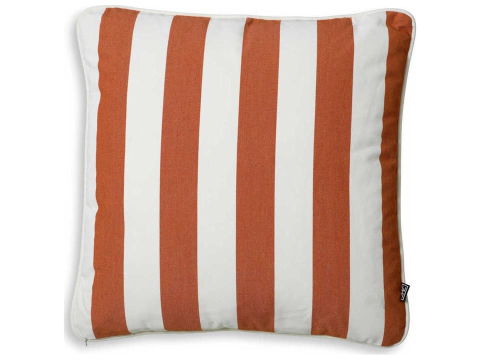 Florent Square Outdoor Cushion in Florent Orange