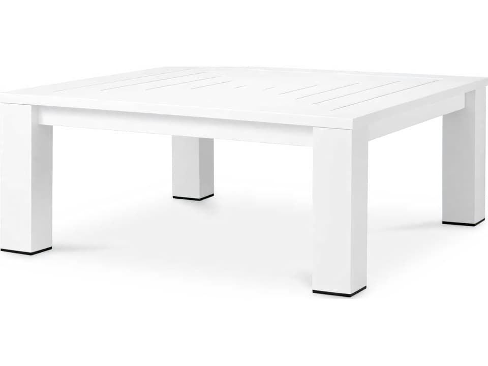 Eichholtz Vistamar 40-Inch Square Coffee Table in Matte White