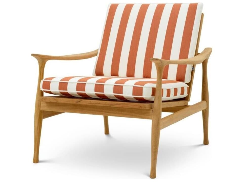 Manzo Teak Cushion Lounge Chair