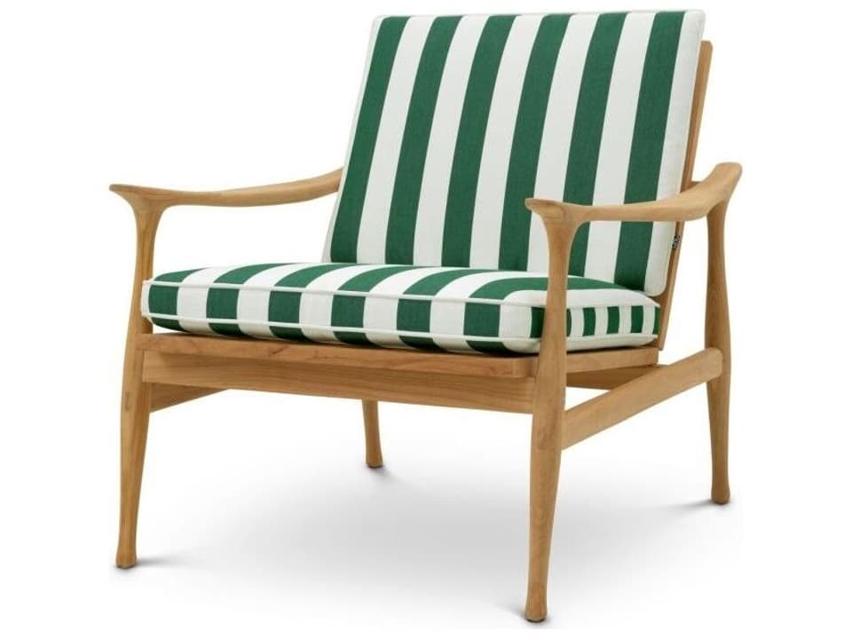 Manzo Teak Cushion Lounge Chair